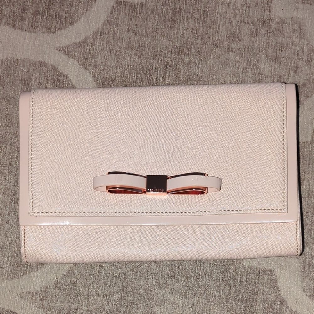 Ted Baker Chic Blush Clutch with Bow Detail